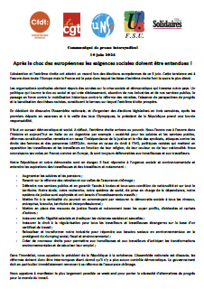 Communique intersyndical