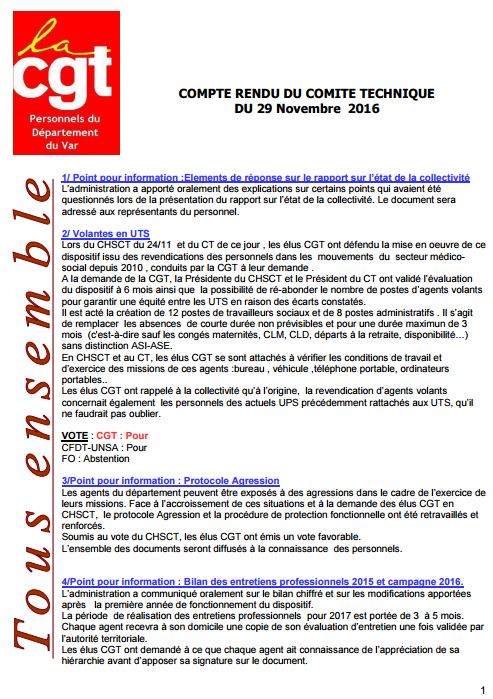 CR du CTP du 29 novembre 2016 Cr ctp 29 novembre 2016