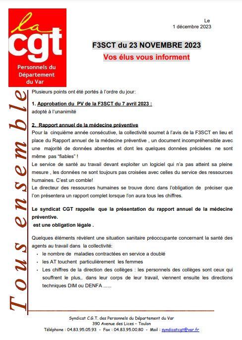 Cr f3sct du 23 novembre 2023