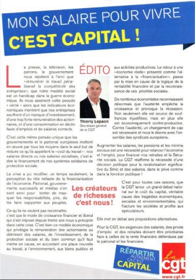 Le coup du capital 4 pages ICI