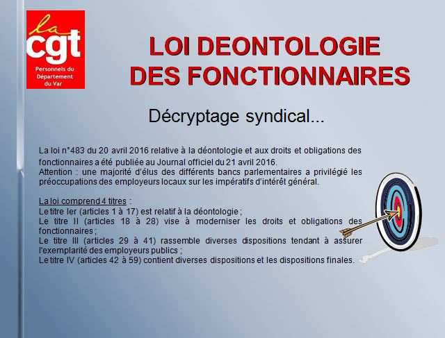 Loi deontologie