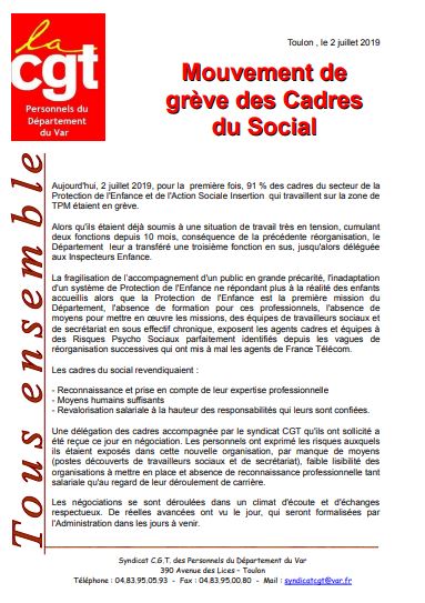 Mouvement de greve