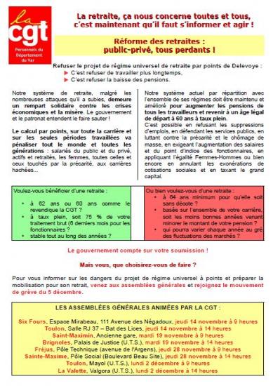 Tract appel ag retraites cgt