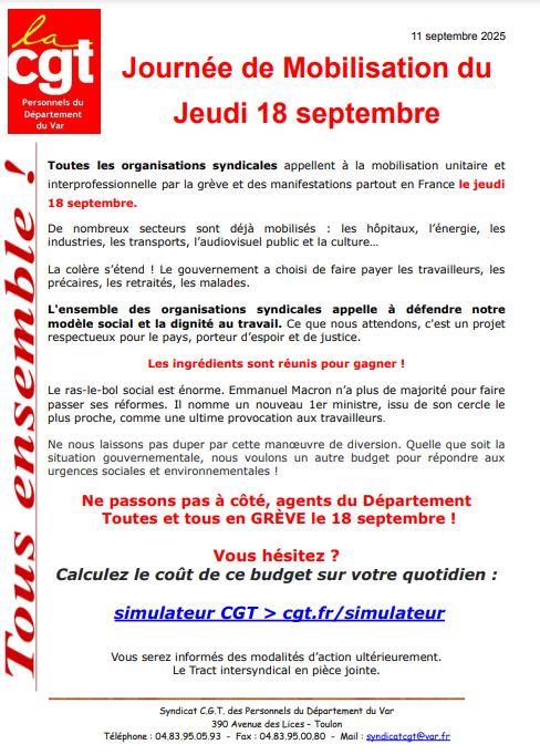 Tract suspension preavis de greve